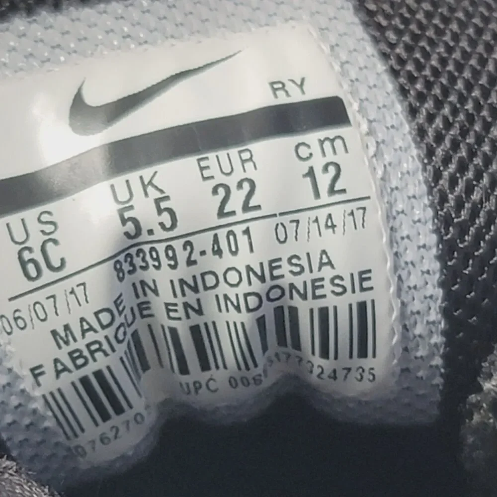 Nike Free Run TDV Kids Toddler Blue Sneakers Shoes Size 6C